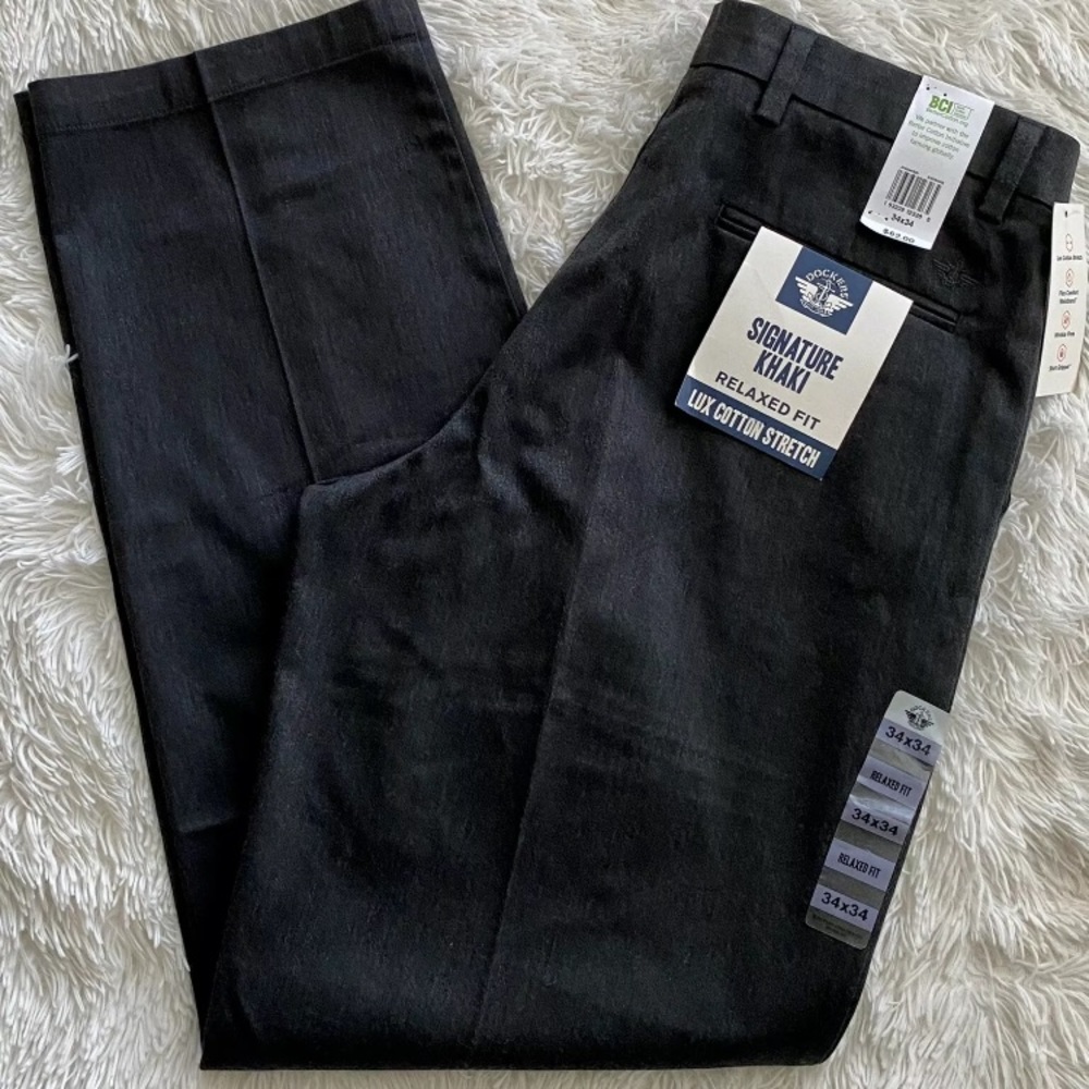NWT Gray, Wrinkle-Free, Flat Front Dress Pants